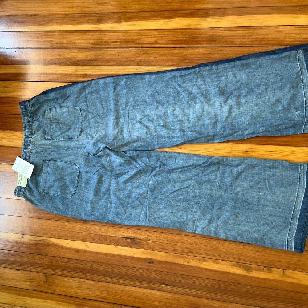 NWT Soft Surroundings Twill Wide Leg Relaxed Fit Pants Size 4 - Picture 8 of 10